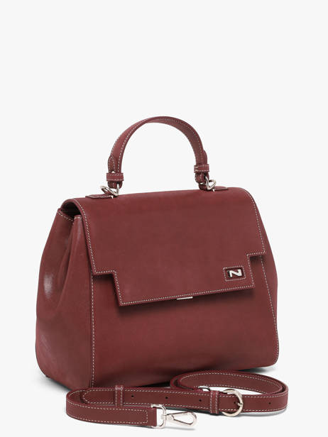 Sac Porté Main Dynasty Cuir Nathan baume Rouge dynasty 1NG vue secondaire 1