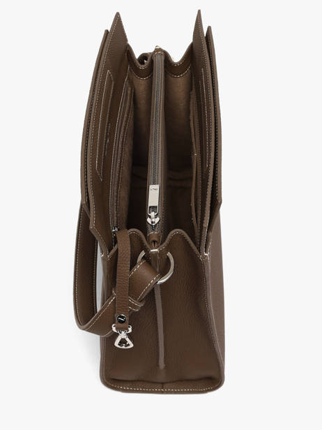 Sac à Main Dynasty Cuir Nathan baume Marron dynasty 4 vue secondaire 3