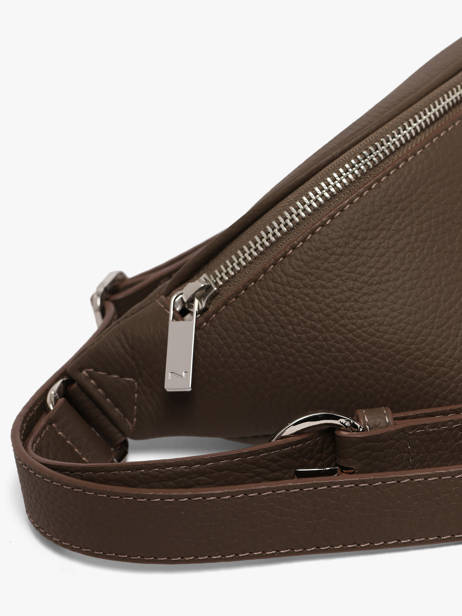 Sac Banane Small Derby Cuir Nathan baume Marron n city 25 vue secondaire 2