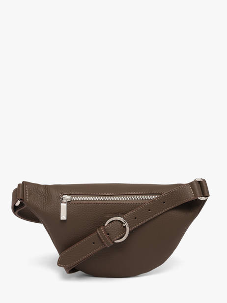 Sac Banane Small Derby Cuir Nathan baume Marron n city 25 vue secondaire 4