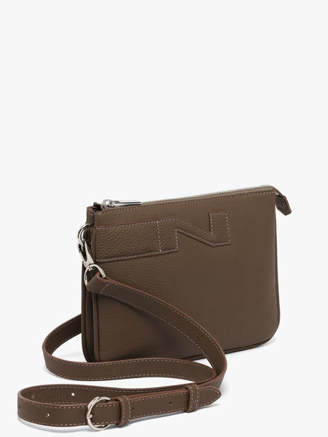 Sac Bandoulière Milano Cuir Nathan baume Marron n city 3 vue secondaire 1