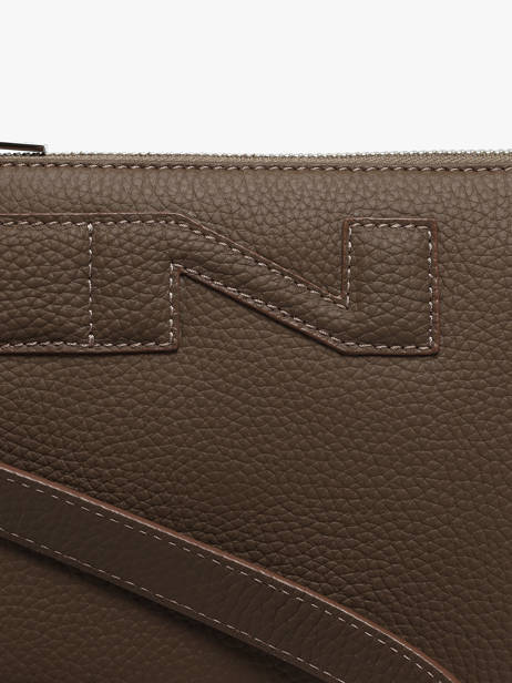 Sac Bandoulière Milano Cuir Nathan baume Marron n city 3 vue secondaire 2