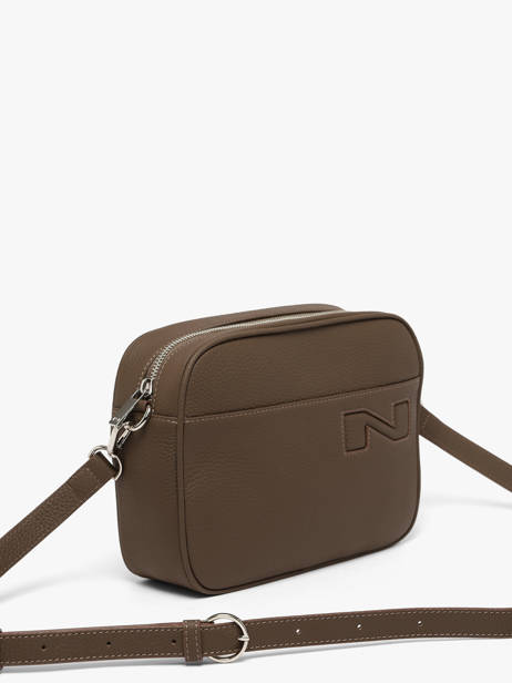 Sac Bandoulière N City Louvain Cuir Nathan baume Marron n city 7 vue secondaire 1