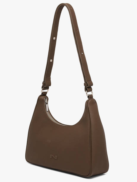Sac Porté épaule Manaus Cuir Nathan baume Marron brasil 2 vue secondaire 1