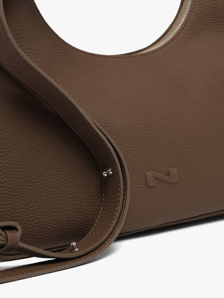 Sac Porté épaule Manaus Cuir Nathan baume Marron brasil 2 vue secondaire 2