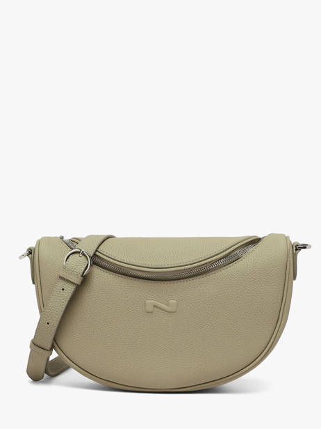 Sac Bandoulière Lago Cuir Nathan baume Vert brasil 3
