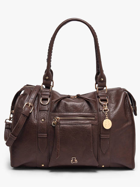 Sac Porté épaule A4 Bride Lulu castagnette Marron bride 3