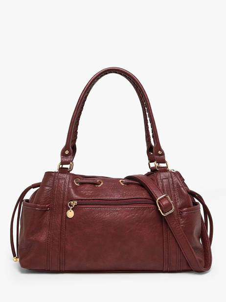Sac Porté épaule Bride Lulu castagnette Rouge bride ALEXANE vue secondaire 3