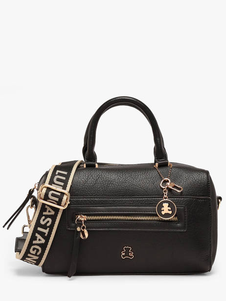 Sac Porté Main Zip Lulu castagnette Noir zip BARKA