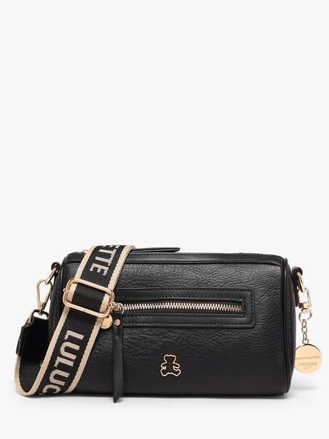 Sac Bandoulière Zip Lulu castagnette Noir zip BARNABE
