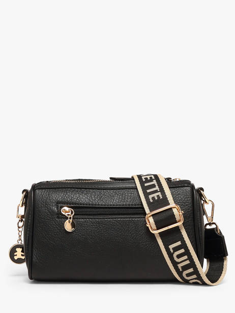 Sac Bandoulière Zip Lulu castagnette Noir zip BARNABE vue secondaire 3
