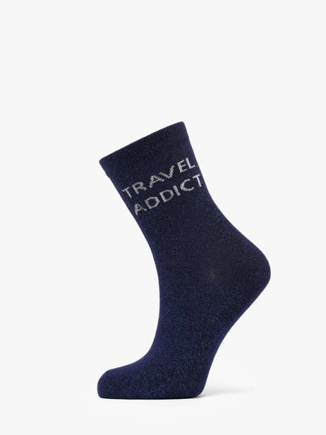 Women's Socks Têtue Long Glitter Pieces Blue socks women 17162499