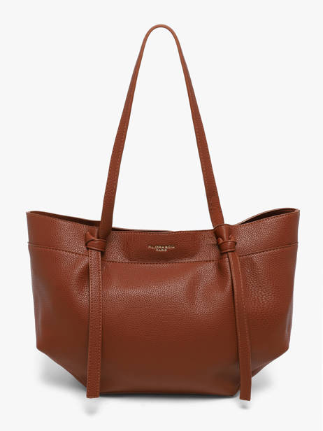 Sac Porté épaule Grained Flora & co Marron grained F9984