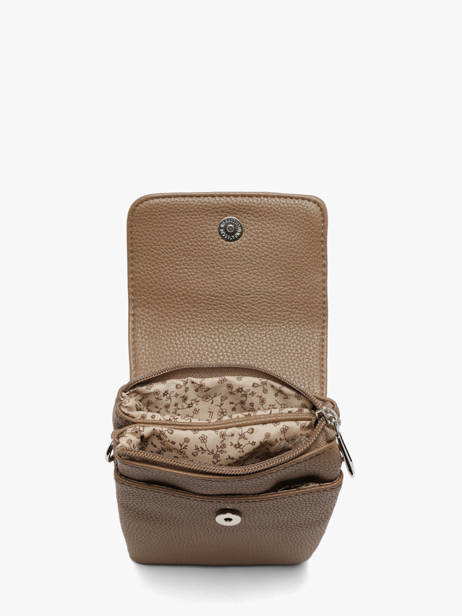 Sac Bandoulière Grained Flora & co Beige grained F3609 vue secondaire 2