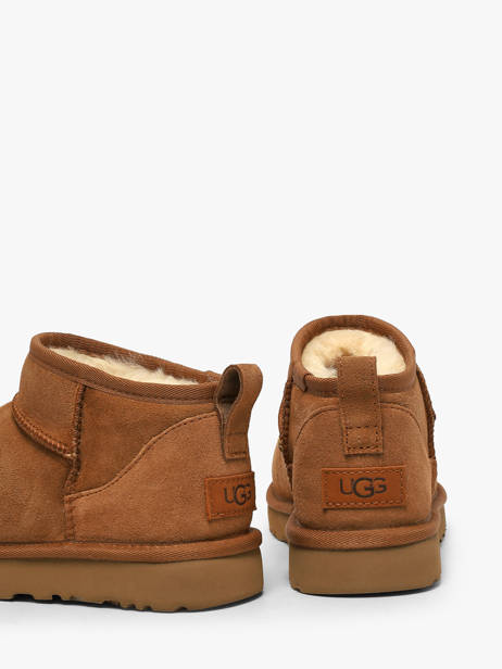 Bottes Classic Ultra Mini Ugg Marron women 1116109 vue secondaire 3