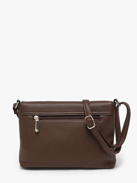 Sac Bandouliere Vintage Flora & co Marron grained F8044 vue secondaire 3