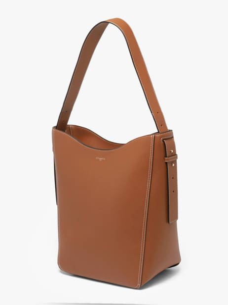 Medium Leather Céleste Hobo Bag Le tanneur Brown celeste TLES1410 other view 2