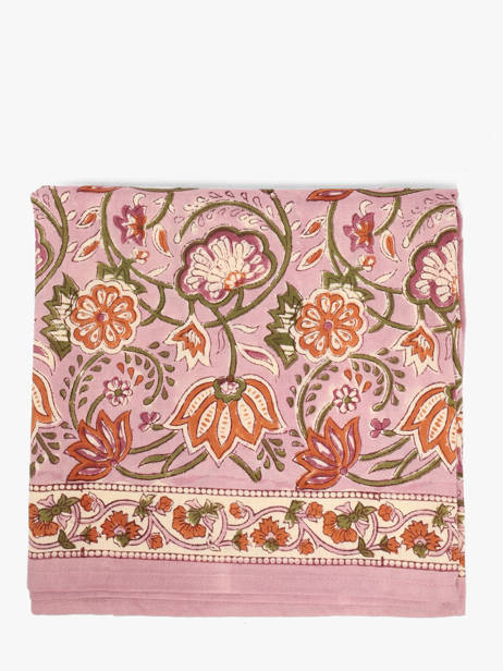 Grand Foulard N°114 100x100 Byzantine Rose foulard 114 vue secondaire 1