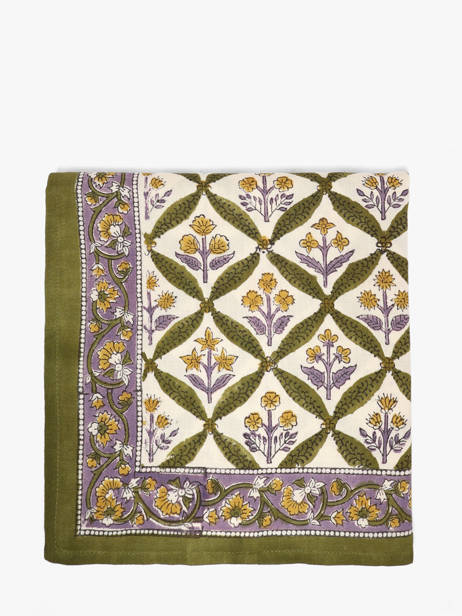 Grand Foulard Zénon 100x100 Byzantine Vert foulard ZEN vue secondaire 1