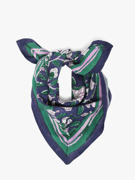 Petit Foulard Carthage 50x50 Byzantine Bleu foulard CAR