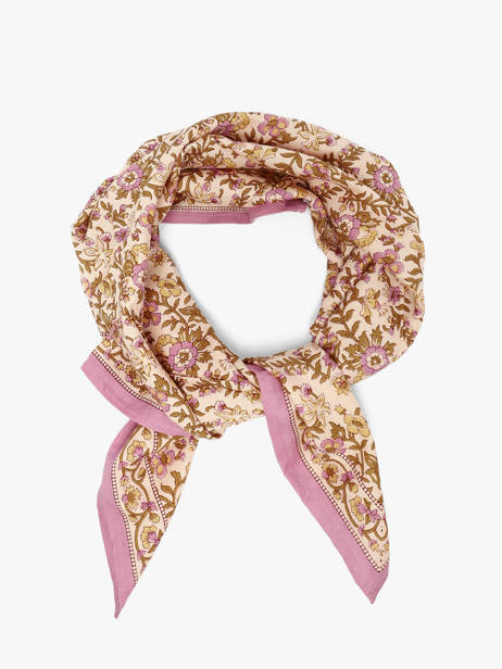 Grand Foulard Calypso 100x100 Byzantine Rose foulard CAL