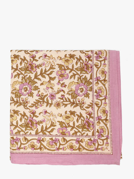 Grand Foulard Calypso 100x100 Byzantine Rose foulard CAL vue secondaire 1