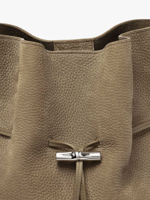Longchamp Le roseau coulisse nubuck Sacs porté main Marron