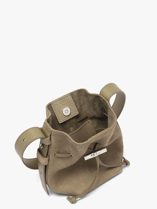Longchamp Le roseau coulisse nubuck Sacs porté main Marron