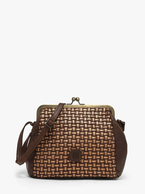 Sac Bandoulière Heritage Cuir Biba Marron heritage KAB21L