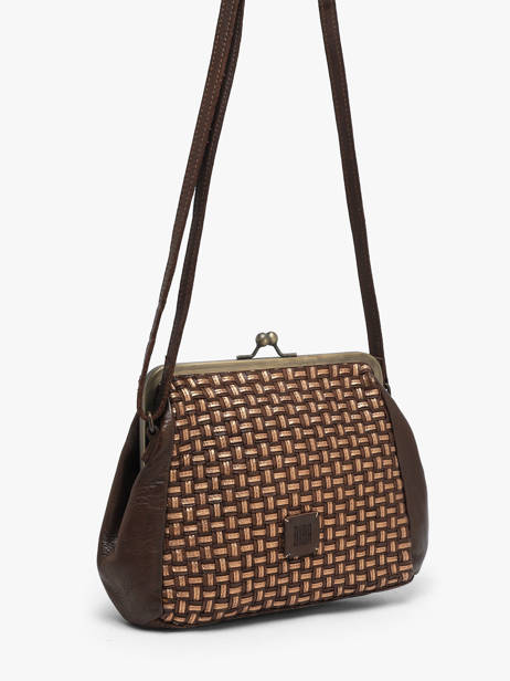 Sac Bandoulière Heritage Cuir Biba Marron heritage KAB21L vue secondaire 1