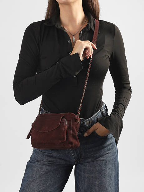 Sac Bandoulière Naina Cuir Pieces Rouge naina 17100639 vue secondaire 1