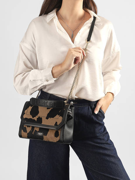 Sac Bandoulière Ninon Cuir Lancel Marron ninon A14250 vue secondaire 1