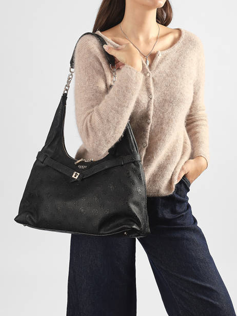 Sac Porté épaule Ella Guess Noir ella PD974601 vue secondaire 1