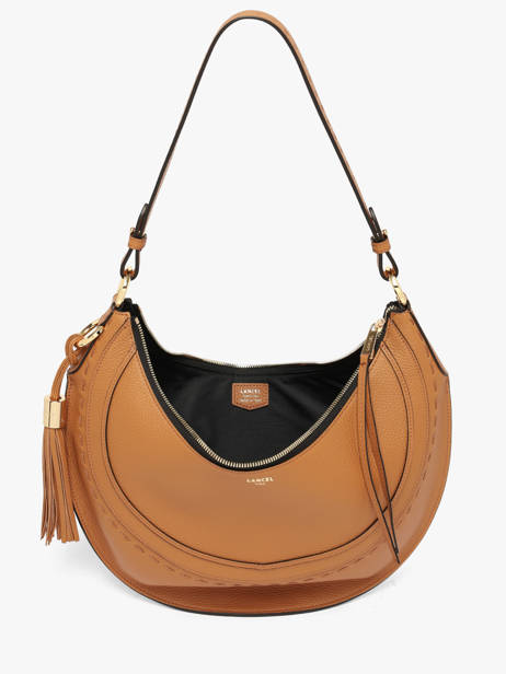 Sac Hobo M Zippé Hobohème Cuir Lancel Marron hoboheme A14217 vue secondaire 3