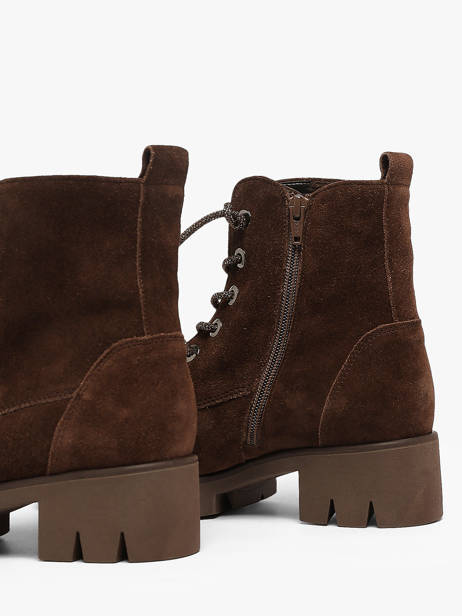Bottines En Cuir Gabor Marron women 8 vue secondaire 2