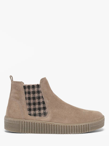 Boots En Cuir Gabor Beige women 8