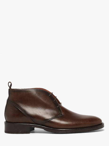 Boots En Cuir Kost Marron men B0100A