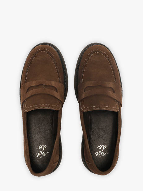 Mocassins En Cuir We do Marron women CO11412 vue secondaire 3