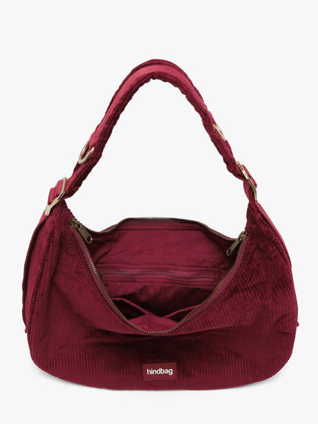 Velvet Bianca Shoulder Bag Hindbag Red velours V other view 3