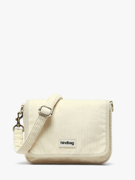 Velvet Margault Crossbody Bag Hindbag Beige velours V