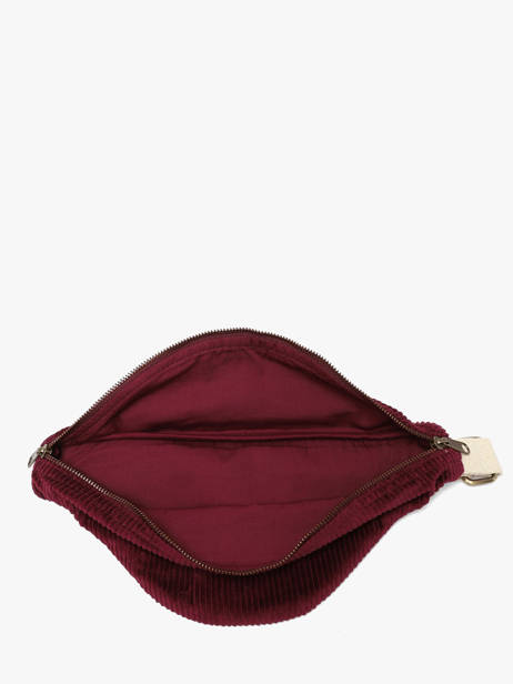 Belt Bag Hindbag Red velours V other view 2