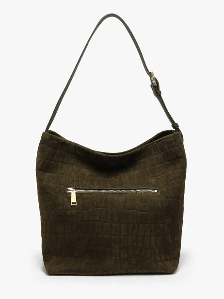 Shoulder Bag Suede Exo Lancaster Green suede exo 65 other view 3