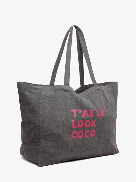 Shoulder Bag Sastro Cotton Pieces Gray sastro 17156725 other view 1