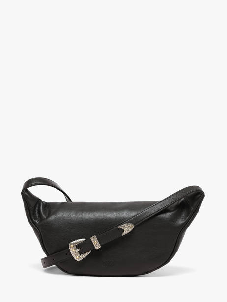 Sac Banane Love Bag Icon Cuir Pinko Noir love bag icon 6724A2JG vue secondaire 5