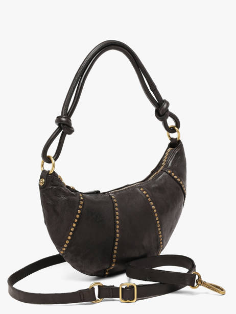 Sac Porté épaule Kura Cuir Campomaggi Noir kura 45570ND vue secondaire 1