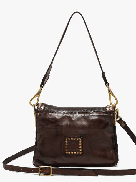 Sac Bandoulière Poppi Cuir Campomaggi Marron poppi 38610ND vue secondaire 4