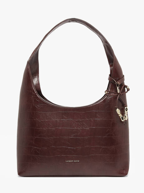 Shoulderbag Lauren With Croc Effect Laurent david Red ld bags 52