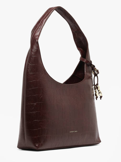 Shoulderbag Lauren With Croc Effect Laurent david Red ld bags 52 other view 2