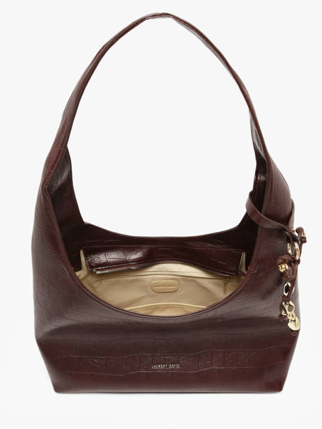Shoulderbag Lauren With Croc Effect Laurent david Red ld bags 52 other view 3