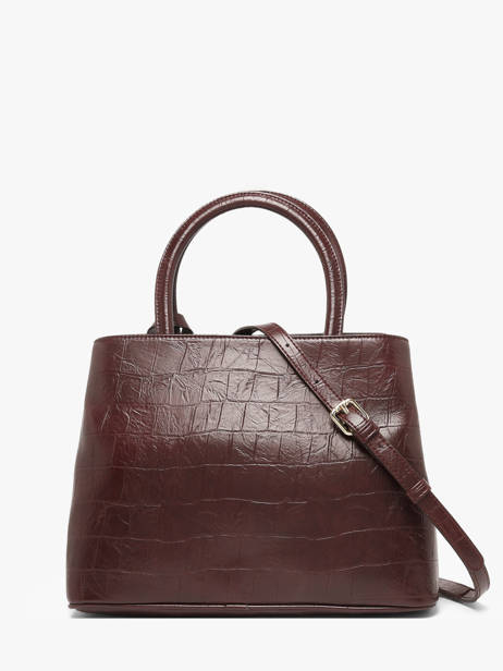 Top Handle Bag Lauren With Croc Effect Laurent david Red ld bags 119 other view 4